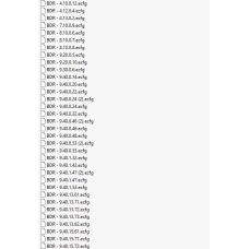 BDR ecfg files BDR ecfg files
