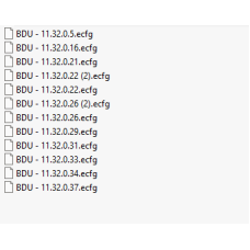 BDU ecfg files BDU ecfg files