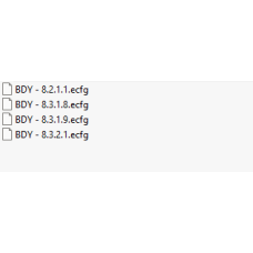 BDY ecfg files BDY ecfg files