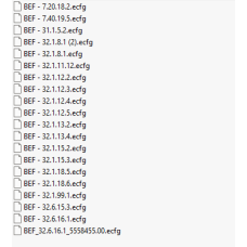 BEF ecfg files BEF ecfg files