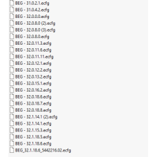 BEG ecfg files BEG ecfg files