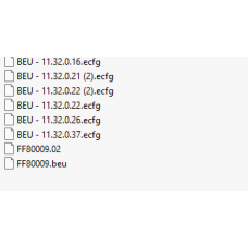 BEU ecfg files BEU ecfg files