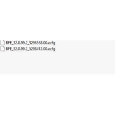 BFE ecfg files BFE ecfg files