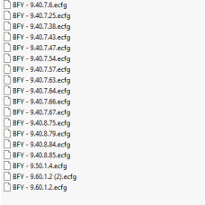 BFY ecfg files BFY ecfg files