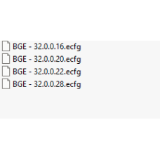 BGE ecfg files BGE ecfg files