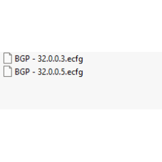 BGP ecfg files BGP ecfg files