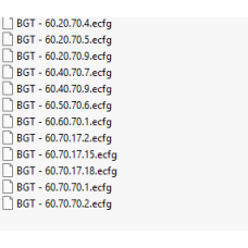 BGT ecfg files BGT ecfg files