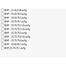 BHP ecfg files BHP ecfg files