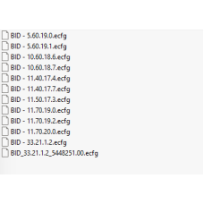 BID ecfg files BID ecfg files
