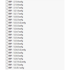 BBP ecfg files BBP ecfg files