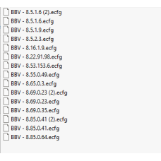 BBV ecfg files BBV ecfg files