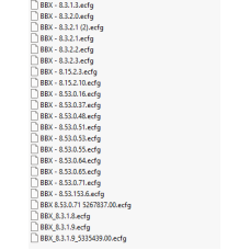 BBX ecfg files BBX ecfg files