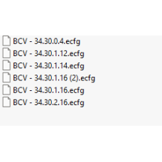 BCV ecfg files BCV ecfg files