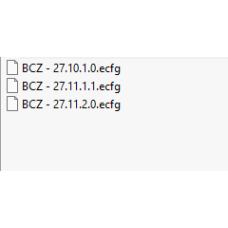 BCZ ecfg files BCZ ecfg files