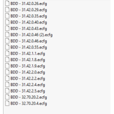 BDD ecfg files BDD ecfg files