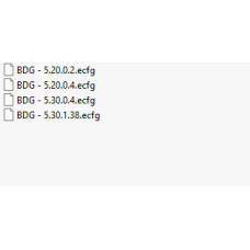 BDG ecfg files BDG ecfg files