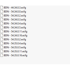 BDN ecfg files BDN ecfg files