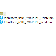 John Deere 650K SW61515G Delete